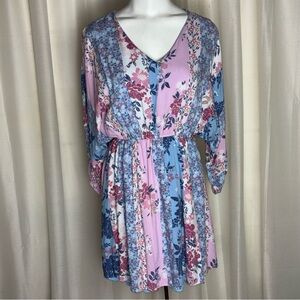 Savanna Jane Floral Patchwork Bohemian Mini Dress